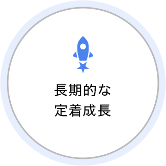 長期的な定着成長